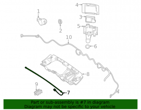 Upper foot-operated trunk opening sensor for Mercedes H247 GLA 20-26