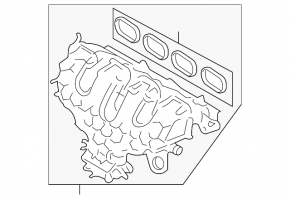 Intake manifold Ford Edge 15-18 2.0T