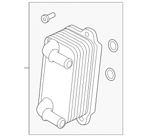 Land Rover Range Rover Evoque 14-18 transmission oil cooler