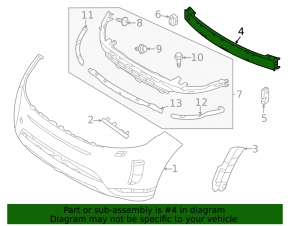Land Rover Discovery Sport 17-25 Front Bumper Reinforcement