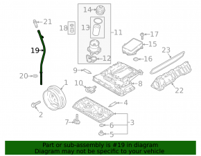 Audi A6 C8 19-25 3.0T Oil Dipstick Housing