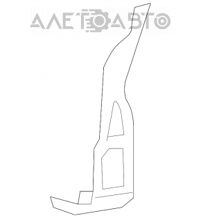 Right front bumper mount for Mercedes CLA 14-16 pre-restyling