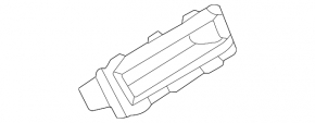 Insert in the center console trim, upper rear, Volkswagen ID.4 21-22, black