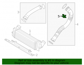 Boost sensor BMW X5 F15 16-18 plug-in