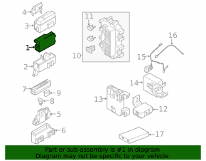 Nissan Murano z50 04-07 underhood fuse box