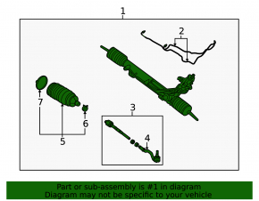 Steering rack BMW X5 E70 07-13 GUR for active steering