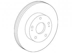 Front left brake disc Lexus GS 13-19 334/30mm