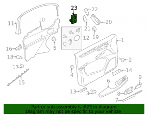 Front Left Door Computer Porsche Cayenne 958 11-17