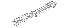 Front panel trim with deflectors right Audi A6 C8 19- black