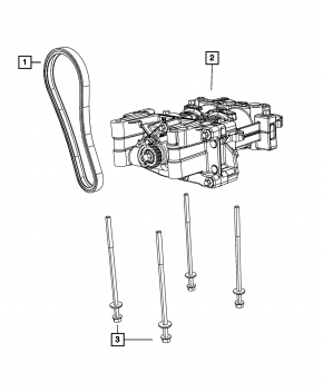 Balance shaft Dodge Dart 13-16 2.0 oil pump