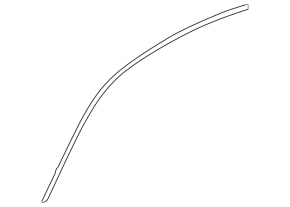 Upper door molding front left BMW i4 22-26 black