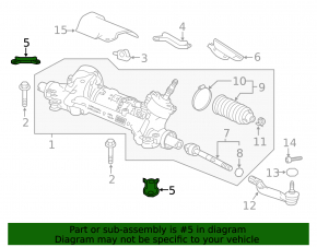 Steering rack bracket front left Honda Accord 18-22