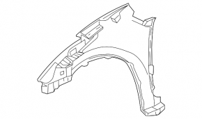 Front right wing Toyota Prius 20 04-09