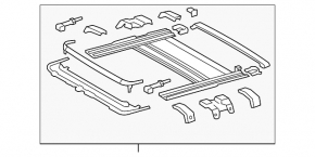 Toyota Camry v40 sunroof assembly