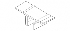 Lower right radiator bracket for Kia Sorento 21-26 (plastic)