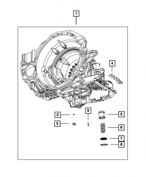 Automatic transmission housing Dodge Journey 11-20 2.4 FWD