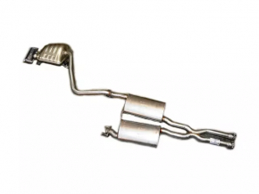 Muffler middle and rear part with barrel right Dodge Challenger 15-16 5.7