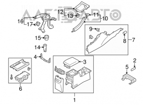 Suzuki Kizashi 10-15 Transmission Shifter Cover