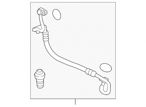 Air Conditioner Hose Honda Civic X FC 16-21 1.5T