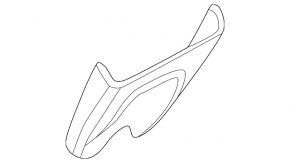 Audi Q5 80A 18-24 interior mirror trim black, broken mount