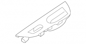 Rear Right Window Regulator Trim Nissan Rogue Sport 17-19 Structure, Black