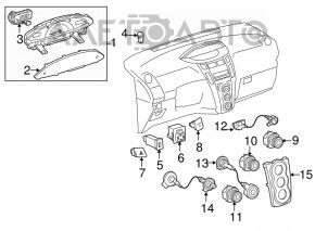 Toyota Prius 2009 Instrument Cluster Light Control