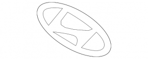 HYUNDAI emblem tailgate Hyundai Santa FE Sport 13-18