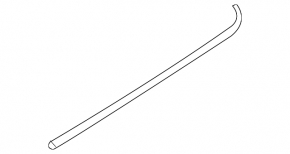 Rear window molding center left Ford Flex 09-19 chrome
