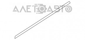 Molding door-glass central rear left Audi A4 B9 17-25 mat