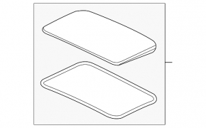 Nissan Altima 13-18 sunroof glass
