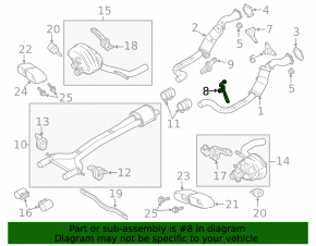 Bracket of the inlet pipe right Porsche Panamera 10-16 lower 4.8