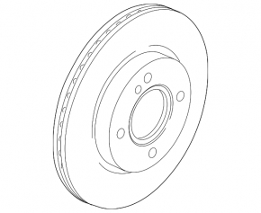 Front left brake disc Ford Fiesta 11-19