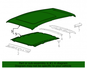Metal roof for Ford Escape MK3 2013-2019 with panoramic windows