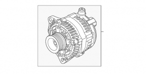 Toyota Prius V 12-17 CVT Automatic Transmission Front Cover