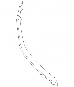 Radiator grille molding lower right Mazda 6 16-17 chrome, for LED