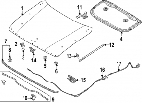 Mazda CX-90 24-26 Hood Lock
