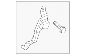Mazda CX-5 17-25 gray driver's seat belt bracket