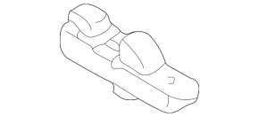 Front left window lift control for Mitsubishi Galant 04-06 with trim