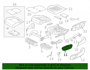 Jaguar F-Pace X761 17-20 rear passenger seat trim, black, scratches, broken mount