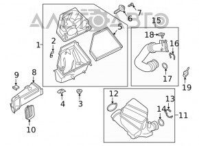 Air filter housing BMW 3 G20 19- 2.0T