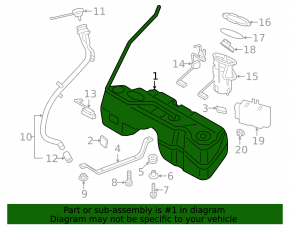 Fuel tank BMW X3 F25 11-17