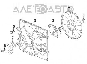 Diffuser radiator shroud bare Honda Civic X FC 16-21 2.0