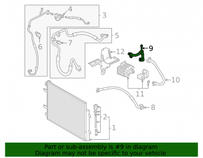 Air conditioning pipe refrigerant-compressor Volkswagen ID.4 21-23