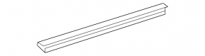 Glass seal inside front right door Chevrolet Malibu 16-