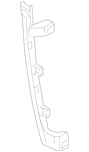 Front left door glass guide for Chevrolet Malibu 16-25