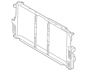 Frame for mounting radiators Volvo XC40 19-22 plastic