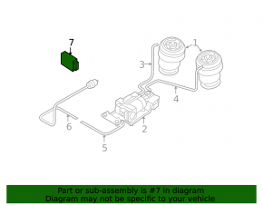 BMW X5 X6 E70 E71 07-13 Air Suspension Control Computer