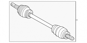Drive axle rear left Nissan Murano z52 15- rusty