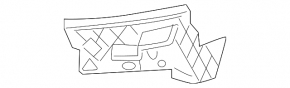 Front bumper mount right VW CC 13-17 rest