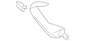 Left trunk door trim VW Atlas 18-24 black
